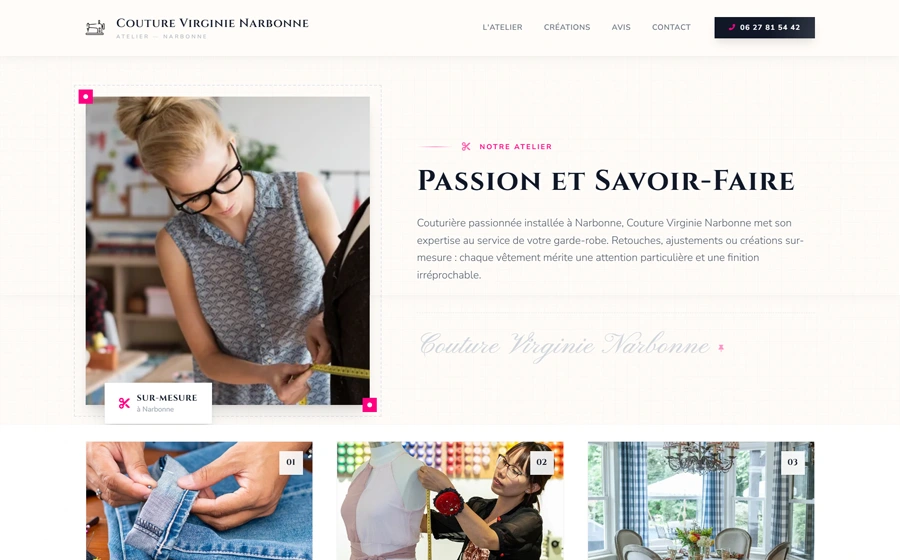 Atelier de couture • Retouche • Création